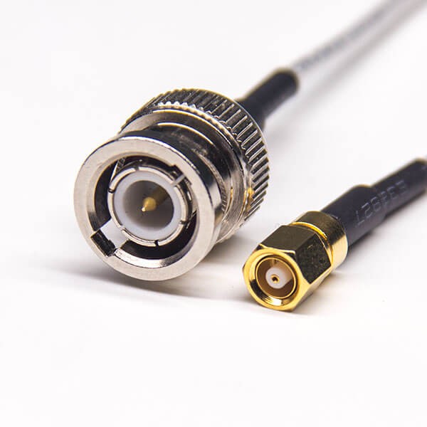 BNC公头直式转SMC公头直式同轴线缆接RG316 BNC公头直式转SMC公头直式同轴线缆接RG316